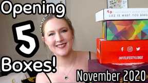 You Voted... Another Mega Unboxing! Yay! Opening 5 Subscription Boxes