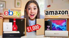 UNBOXING EXPENSIVE AMAZON MYSTERY BOX!!!