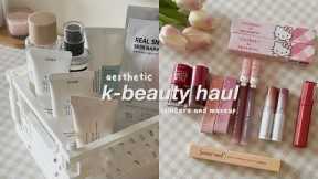 aesthetic kbeauty haul 🎀| cosrx, romand, etude, beauty of joseon and more