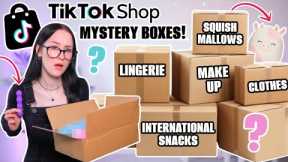 I Bought More MYSTERY BOXES From TIKTOK SHOP... *Clothing, Makeup, Food + More*