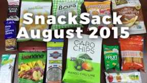 Snack Sack August 2015 Unboxing Review + Coupon - Healthy Subscription Box