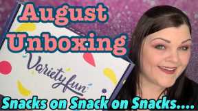 Variety Fun Subscription Box // August Snack Box Unboxing +Coupon