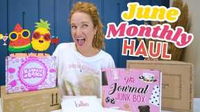 Subscription Box Unboxing Haul | June 2025 Monthly Haul ☀️ Get Summer Ready ☀️