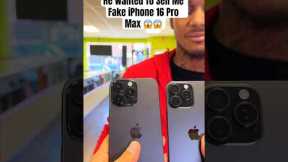 He was About to SCAM Me $1000 FOR FAKE IPHONE 😱 #shorts #iphone16promax #apple #moneytalkswireless