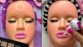 ASMR Satisfying with Unboxing & Review Mannequin beautiful Makeup Skincare Sounds Video Fast No talk