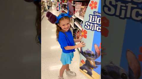 I’ll buy ANYTHING STITCH you can carry in 10 SECONDS! ⏰😱 @HallieOnStage114 #fun #shopping #stitch