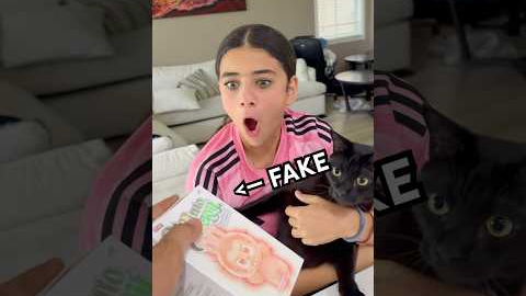 Giving My Little Sister a FAKE Labubu @YoMariah