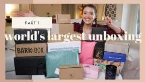 WORLD'S LARGEST SUBSCRIPTION BOX REVIEW | Unboxing & Comparing Popular Boxes | Pt 1