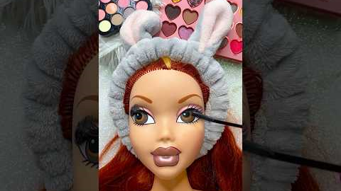 ASMR Satisfying with Unboxing & Review Mannequin Makeup Mask Pink Skincare Sounds Video Fast Beauty