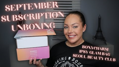 ✨ September Subscription Box Unboxing | Ipsy Glam Bag, Boxycharm & Seoul Beauty Club