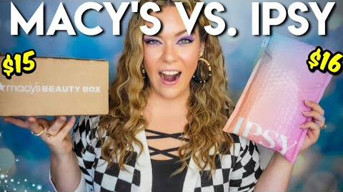 Ipsy Glam Bag Vs. Macy's Beauty Box October 2025 | SUBSCRIPTION BOX UNBOXINGS