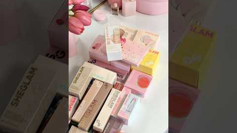 Let’s unbox my @sheglam_official haul PART I 🌸💕✨ #SHEGLAM #makeup #asmr #unboxing