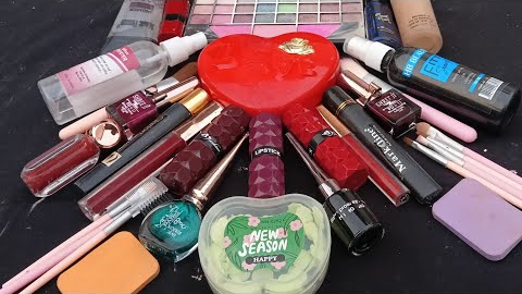 4:12 Minutes Satisfying with Makeup unboxing| Relax sounds only | 