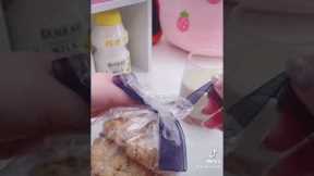 Cookies + Milk 🍪🥛 #unboxing #snacks #cookies #levain #kawaii #kawaiiaesthetic