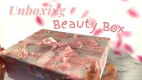 🌸💋 ASMR Beauty Box Unboxing | CHANEL Chance, ANUA, Rare Beauty & Revolution Makeup Sounds