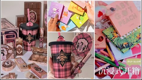 VLOG-72🎀 [ASMR] Unboxing New Makeup Products + Chocolate Shop Makeup Box✨