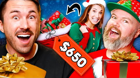 We Gave Austin's Wife $650 to Find the WEIRDEST Christmas Gifts on Amazon! - Gift Guide Unboxing