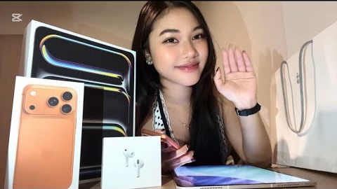 Let’s unboxing my whole Apple birthday gift set🍎📱(iphone 17Pro, Ipad Pro,Pencil Pro,..)