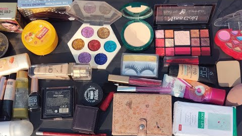 4:39 minutes satisfying with makeup unboxing pure sounds only|beauty haul asmr