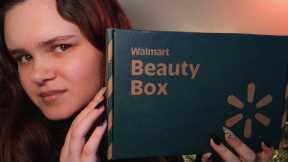 ASMR | Tingly Whispered Walmart Beauty Box Unboxing | Crinkly Sounds, Whispers, Overexplaining