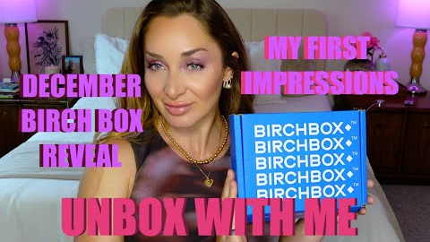 December Birchbox Unboxing 💙💗 | $14-$25 Monthly Beauty Subscription Review & First Impressions