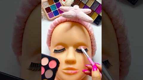 ASMR Satisfying Unboxing & Review Mannequin Makeup Skincare Sounds Video Fast Palette Nude colors