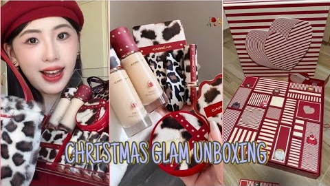 Christmas Makeup Unboxing 🎁✨ | Holiday Glam, New Beauty Finds & Cozy Vibes