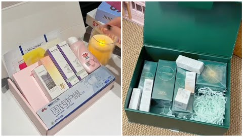 Asmr Unboxing Sound! Aahan Asmr #asmrsounds #unpacking #cosmetics #home #skincare episode 272