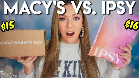 Ipsy Glam Bag Vs. Macy's Beauty Box December 2025 | SUBSCRIPTION BOX UNBOXINGS