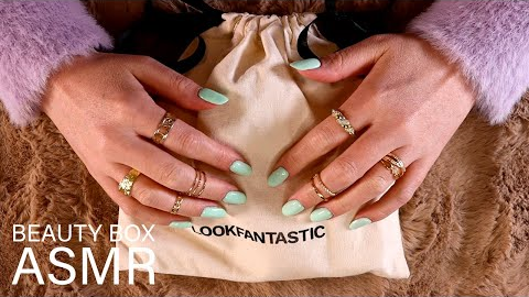 ASMR Look Fantastic Beauty Box Unboxing (🎧 soft spoken, tapping, scratching)