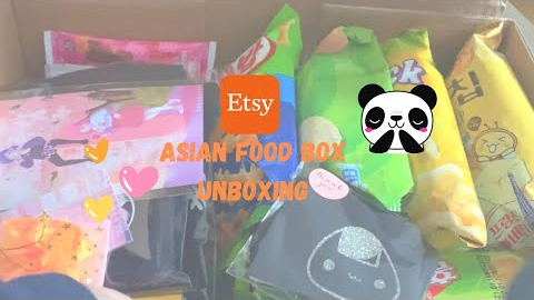 Large Mystery Food Box UNBOXING (Etsy)