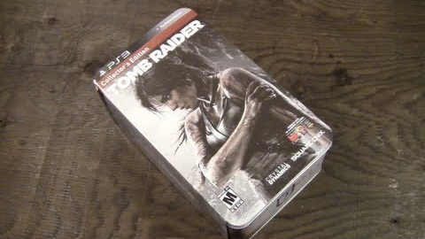 Unboxing Tomb Raider Collectors Edition Game for the PS3