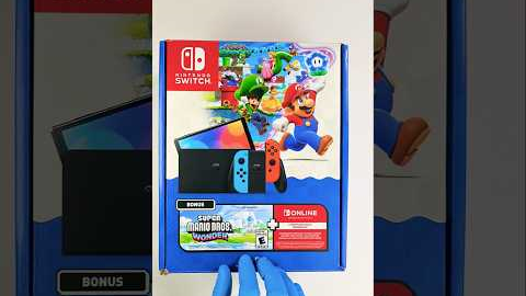Nintendo Switch OLED Mario Wonder Bundle Revealed Ahead Of Switch 2 #unboxing #gaming #shorts