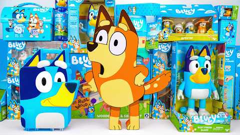 Bluey Toy Collection Unboxing Review 🐾 Mystery Funny Chilli Box & Bluey's Play and Go Playset