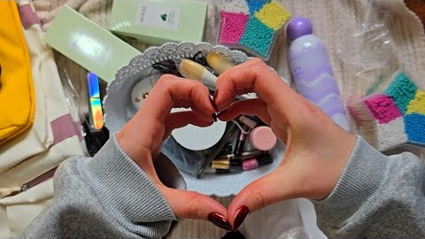 ASMR! Unpacking cosmetics! Relax 💌