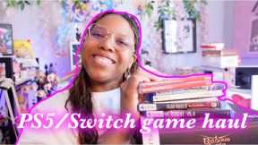 ps5/switch game haul + my holy grail collector item