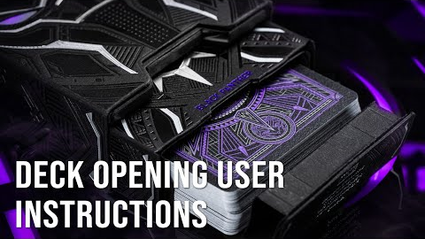 Black Panther | Deck Opening User Instructions
