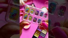 ASMR Makeup Set Satisfying with Unboxing & Review Pink Sounds Video Nails Polish