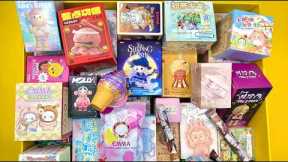 52 minutes of Blind Box Mystery bags ASMR NO TALKING Relaxing Unboxing Sounds Toy ASMR