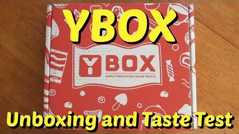 YBox Asian Snack Subscription Box Unboxing and Taste Test!