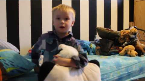 4 year old boy opened his presents before Christmas