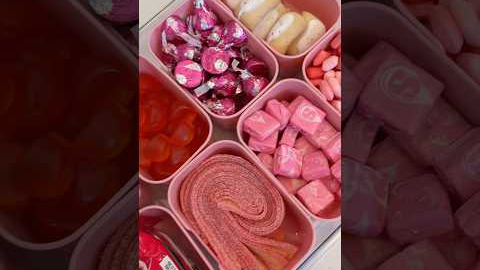 *asmr* pink snack box restock🎀 #asmr #restock #pink #aesthetic #snacks #satisfying #organizedhome