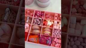 *asmr* pink snack box restock 💞💕💗 #asmrsounds #asmr #pink #restock #snackbox #snacks #candy