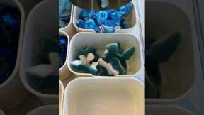 *asmr* blue snack box restock 💙🌀🦋 #asmr #restock #satisfying #snackbox #candy #snacks