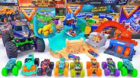Monster Jam Collection Unboxing Review | Monster Jam T-Rex Volcano Arena