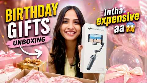 My Birthday Gifts Unboxing😍 | Kavya Mee Inti Telugammai #subscribe #trending #giftsunboxing