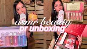 ASMR | ♥ Monthly PR Unboxing (Whispered beauty haul)