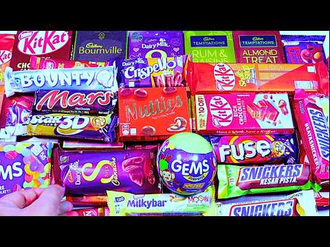 Food Theory:Lots of candies,Luxury Delicious chocolate unboxing,ASMR