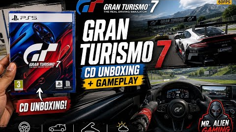     🏎️ Gran Turismo 7 PS5 CD Unboxing + 4K Gameplay | Mr. Alien Gaming