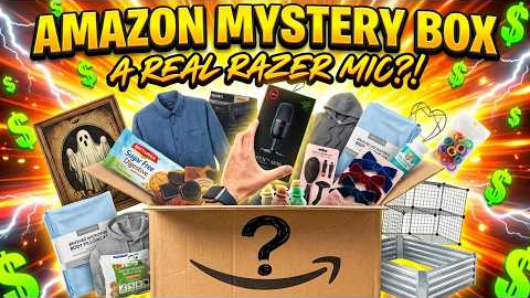 Amazon Mystery Box Unboxing: Razer Seiren V3 Mini Mic & More